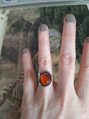 Stunning Something Wicked this Way Comes carnelian ring